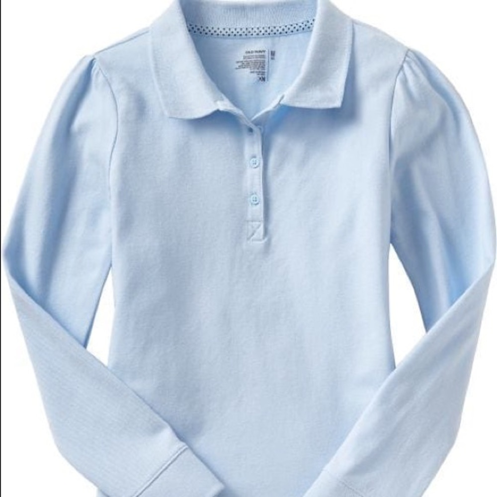 Old Navy Uniform Long-Sleeve Pique Polo for Girls